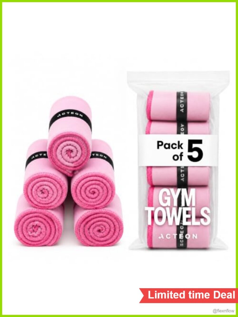 5 Pack Microfiber Gym Towels Quick Dry Odor-Free Absorbent 16x30.5 Inch